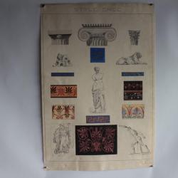 Dessin original Style Grec 1903