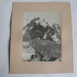 Ancienne Photographie originale Chamonix Alpinistes Mont-Blanc
