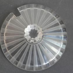 BACCARAT Couvercle en cristal confiturier C&ocirc;tes altern&eacute;es