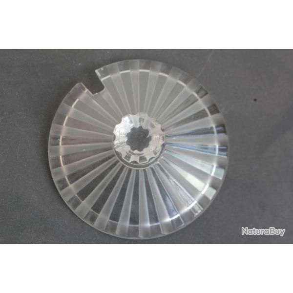 BACCARAT Couvercle en cristal confiturier C�tes altern�es
