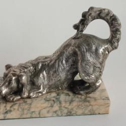 Sculpture Chien de chasse 1900