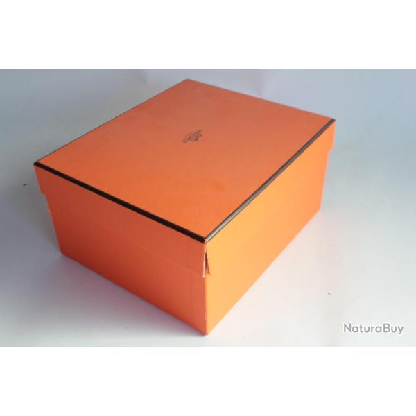 HERMES Boite carton orange 20,5x17,5x10cm Samarcande