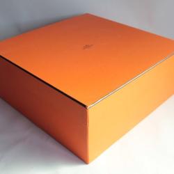 HERMES Boite carton orange 43x43x18 cm Sac Kelly Birkin