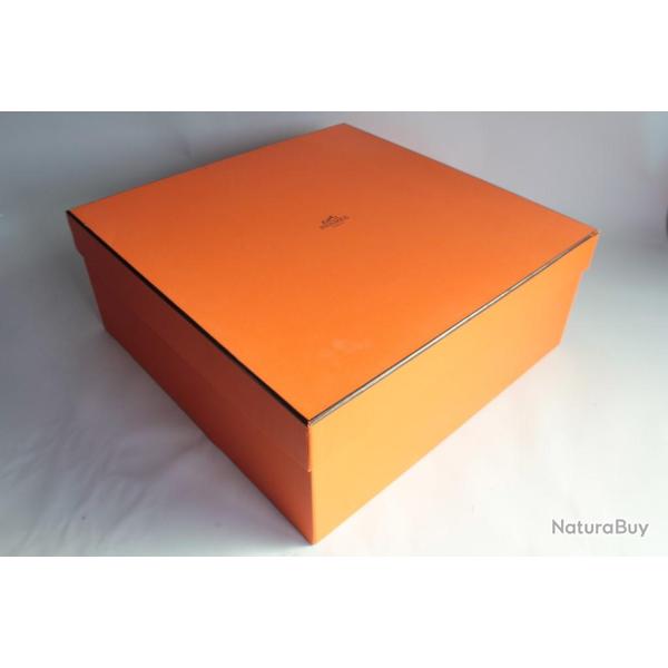 HERMES Boite carton orange 43x43x18 cm Sac Kelly Birkin