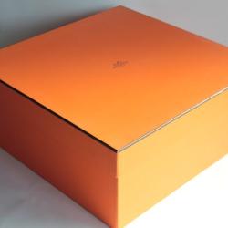 HERMES Boite carton orange 43x43x18 cm Sac Kelly Birkin