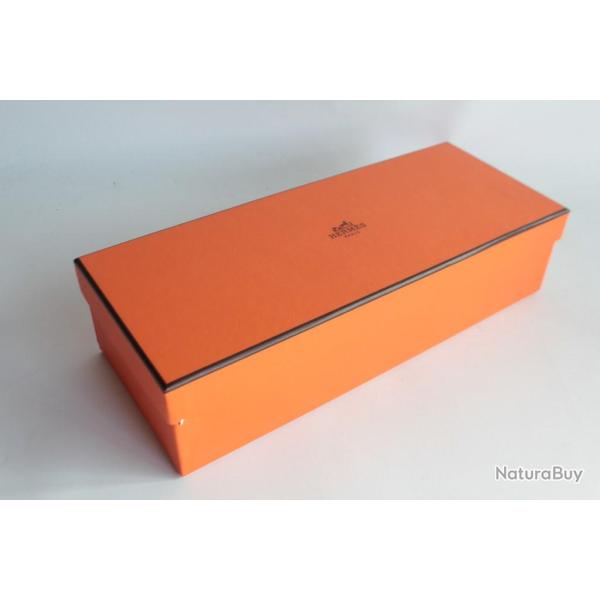 HERMES Boite carton orange 28x11x7 cm