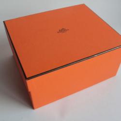 HERMES Boite carton orange 20,5x17,5x10cm Samarcande