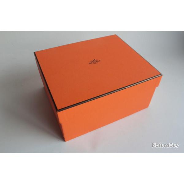 HERMES Boite carton orange 20,5x17,5x10cm Samarcande