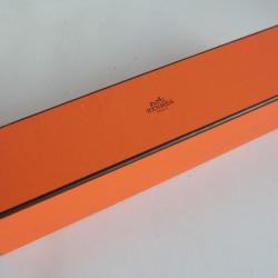 HERMES Boite carton orange 27x6,5x6 cm