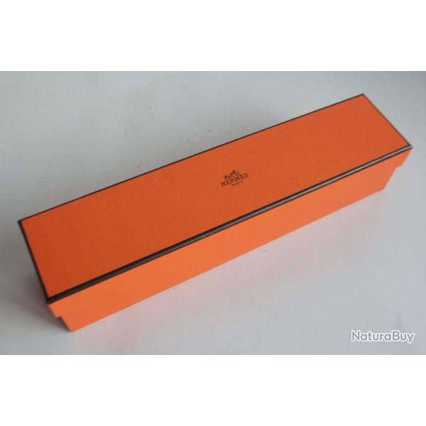 HERMES Boite carton orange 27x6,5x6 cm