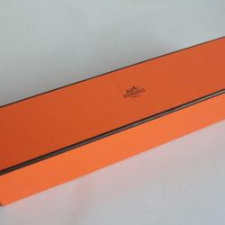 HERMES Boite carton orange 27x6,5x6 cm