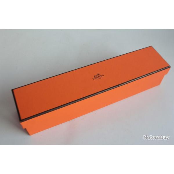 HERMES Boite carton orange 27x6,5x6 cm