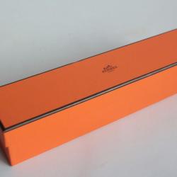 HERMES Boite carton orange 27x6,5x6 cm