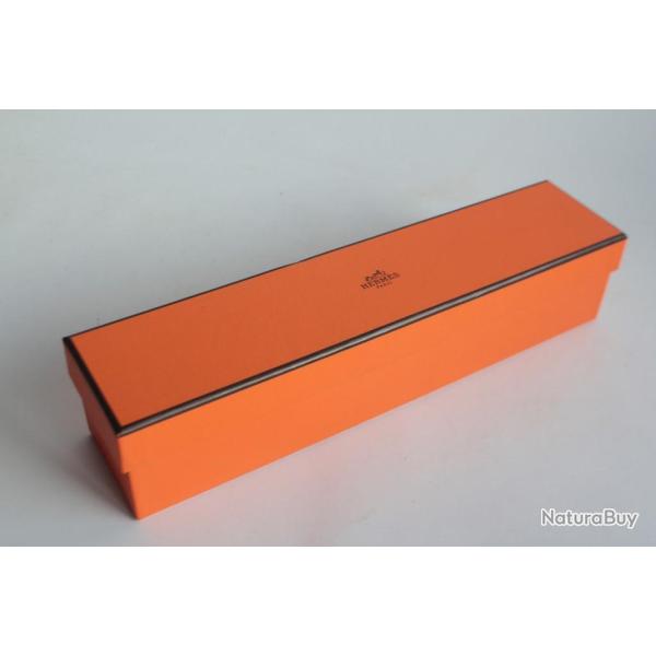HERMES Boite carton orange 27x6,5x6 cm
