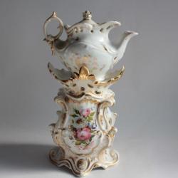 Tisanière porcelaine Vieux Paris XIXe siècle