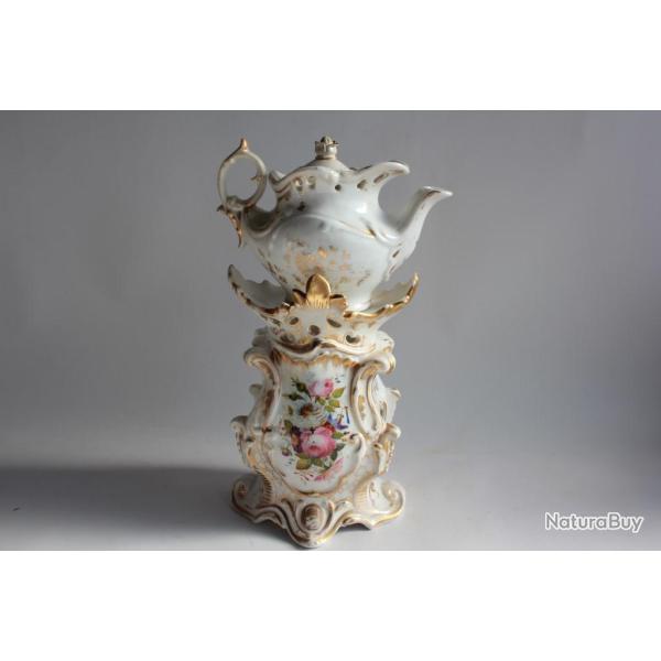 Tisani�re porcelaine Vieux Paris XIXe si�cle