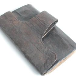 Portefeuille cuir Gravures Dresde Francfort Allemagne XIXe siècle