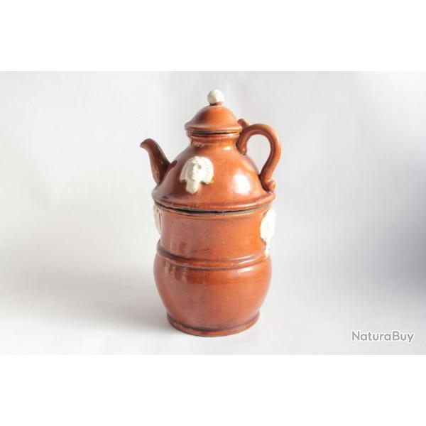 Tisani�re terre cuite verniss�e terracotta Italie 1800
