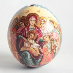 OEuf d'autruche peint Icône orthodoxe