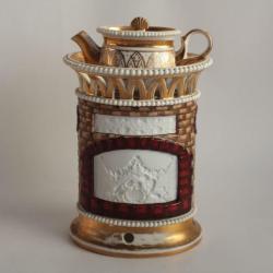 Tisani&egrave;re porcelaine lithophanie XIXe si&egrave;cle