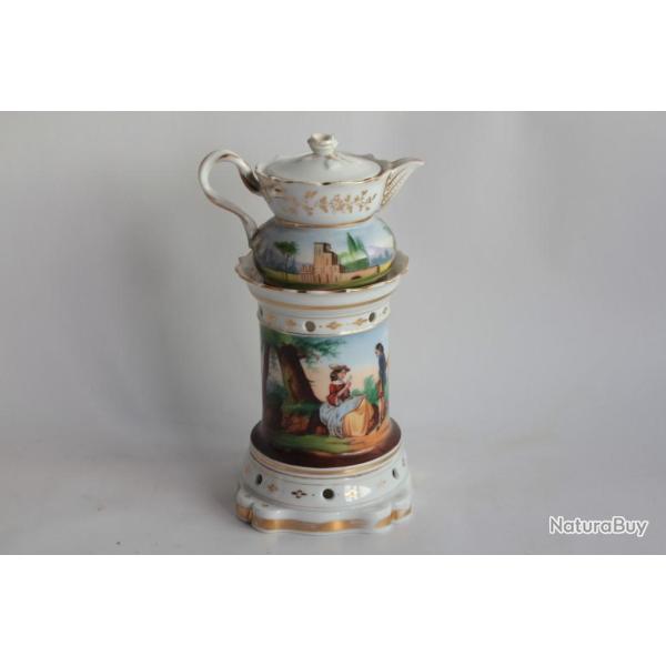 Tisani�re porcelaine de Paris XIXe si�cle