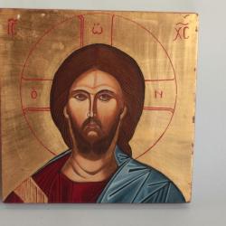 Icône orthodoxe peint Christ Pantocrator Sauveur