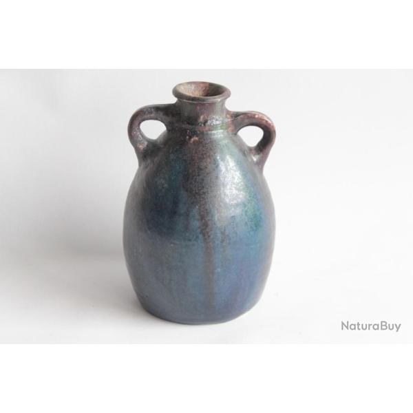 Vase � anses gr�s �maill�