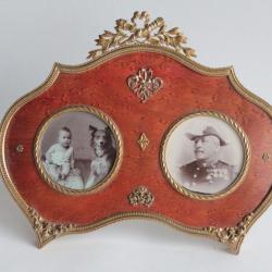Cadre porte-photo double XIXe siècle Napoléon III