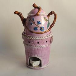 Tisanière porcelaine bambou XIXe siècle Napoléon III