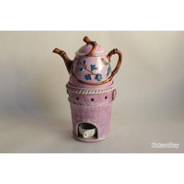 Tisani�re porcelaine bambou XIXe si�cle Napol�on III