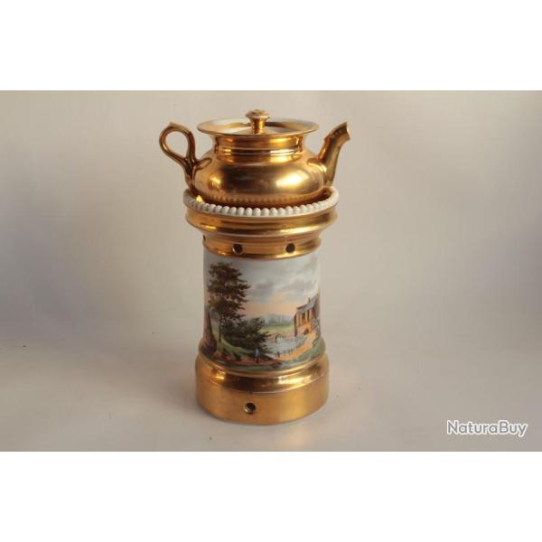 Tisani�re porcelaine de Paris Empire XIXe si�cle