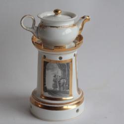 Tisanière porcelaine de Paris XIXe siècle
