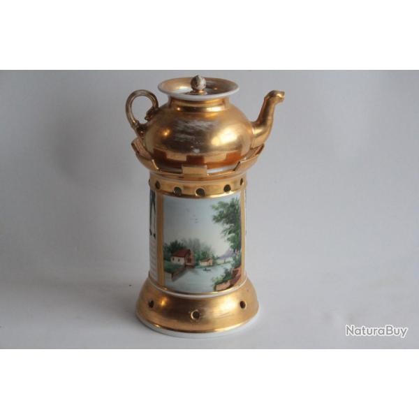 Tisani�re porcelaine de Paris Empire XIXe si�cle