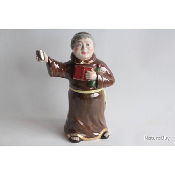 Tisani�re porcelaine figurative Moine