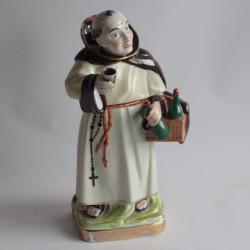 Tisanière porcelaine figurative Moine