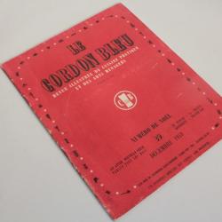 Le Cordon Bleu Revue illustrée cuisine n°39 année 1949