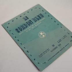 Le Cordon Bleu Revue illustrée cuisine n°38 année 1949