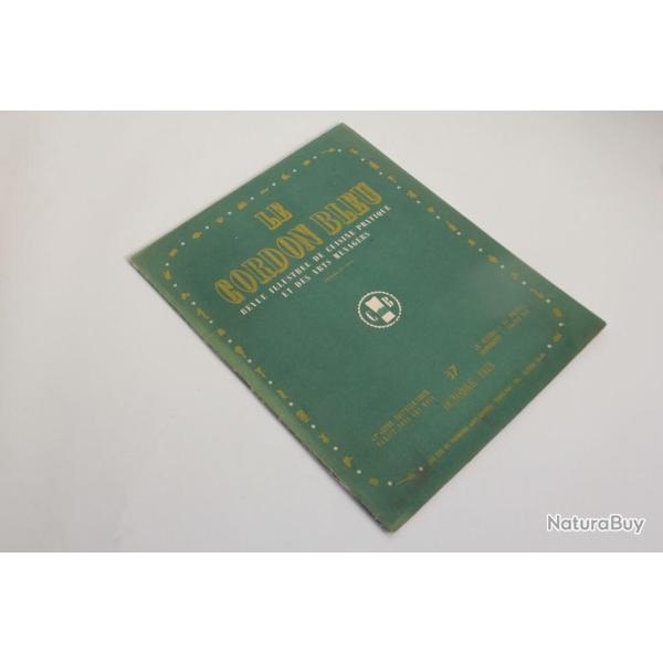 Le Cordon Bleu Revue illustr�e cuisine n�37 ann�e 1949