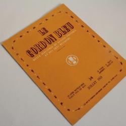 Le Cordon Bleu Revue illustrée cuisine n°34 année 1949