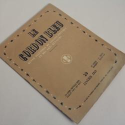 Le Cordon Bleu Revue illustrée cuisine n°28 année 1949