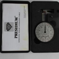 PRESIDIUM Calibre analogique pierres précieuses Jauge Mesure Diamant