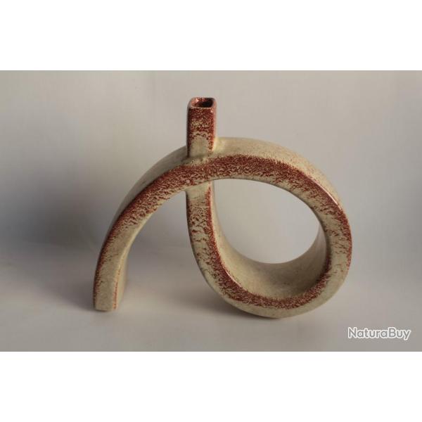 Vase sculpture c�ramique Roberto Rigon Bertoncello 884 Italie 1960/70