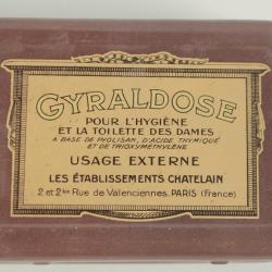 Boîte médicaments tôle lithographiée Gyraldose