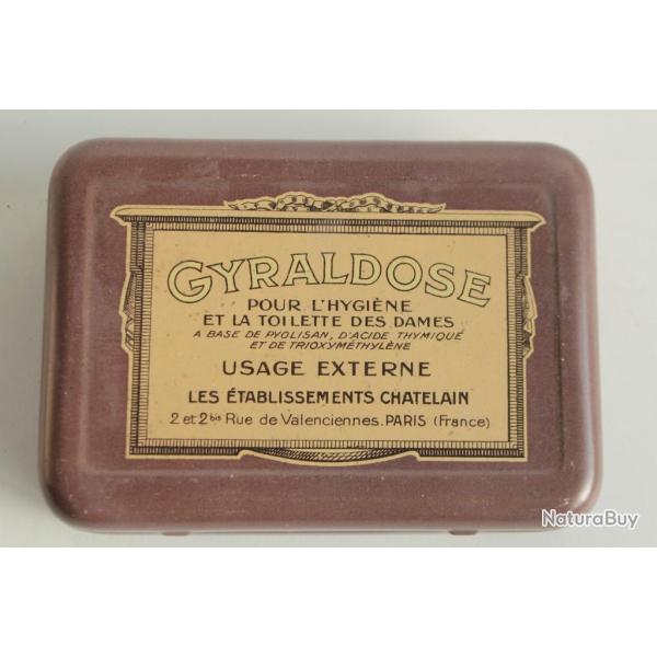 Bo�te m�dicaments t�le lithographi�e Gyraldose