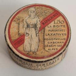 Boîte médicaments carton Pilules marocains Laxatives