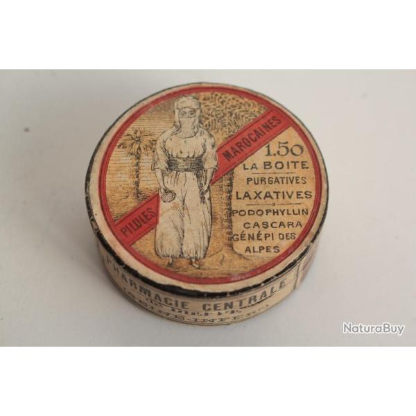 Bo�te m�dicaments carton Pilules marocains Laxatives