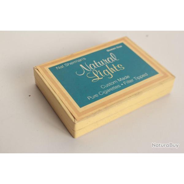 Bo�te � cigarettes carton Nat Sherman's Natutal Lights Queen size