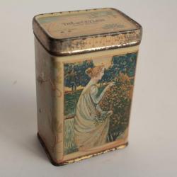 Petite Boîte à thé tôle lithographiée Thé de Ceylan