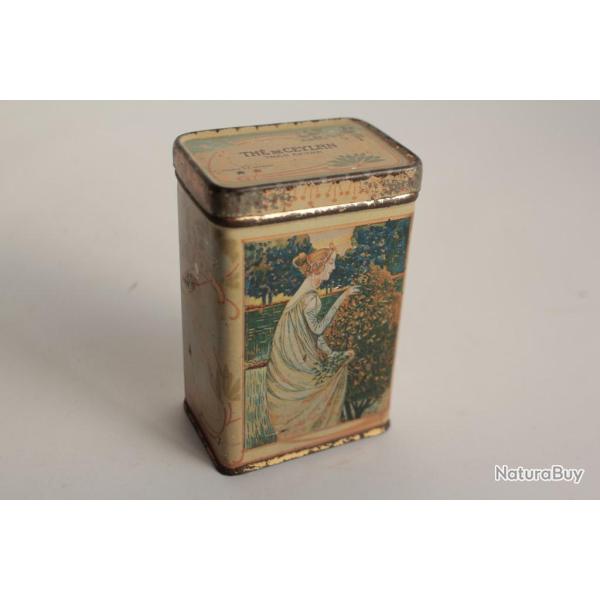 Petite Bo�te � th� t�le lithographi�e Th� de Ceylan