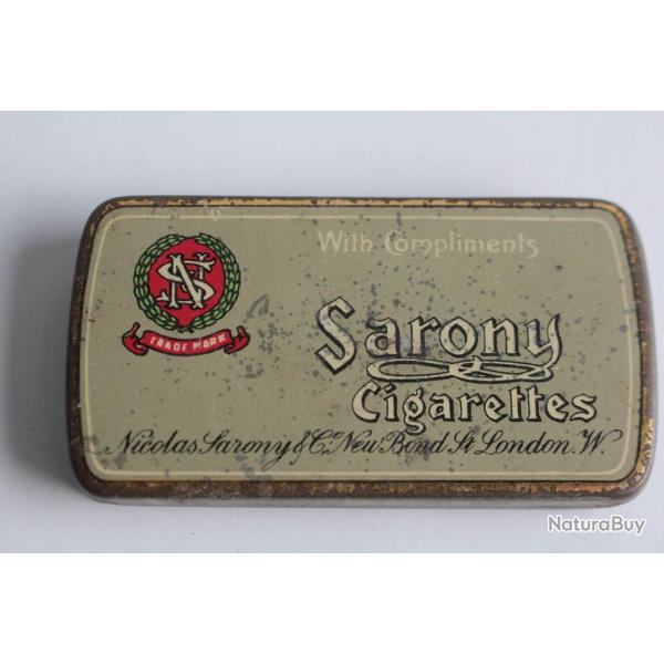 Petite Bo�te � Cigarettes t�le Nicolas Sarony Londres